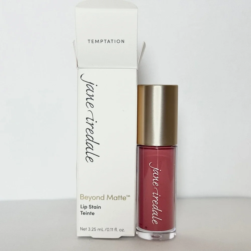 Jane Iredale Beyond Matte Lip Stain Temptation Pink Rose NEW IN BOX